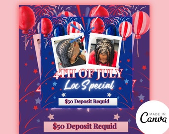 Forth of July Loctician Flyer Hair Flyer Locs