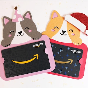 Porta-cartão-presente para gatos SVG, Porta-cartão-presente para animais de estimação, Presentes de última hora para o feriado, Presentes para meias, Presentes para gatos, Presente para amantes de gatos, Arquivo de corte para Cricut