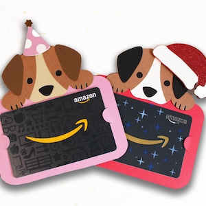 Portatarjetas de regalo para perros SVG, portatarjetas de regalo para mascotas, regalos de último momento para las fiestas, regalos para calcetines, regalos para perros, regalos para amantes de los perros, archivo de corte para Cricut