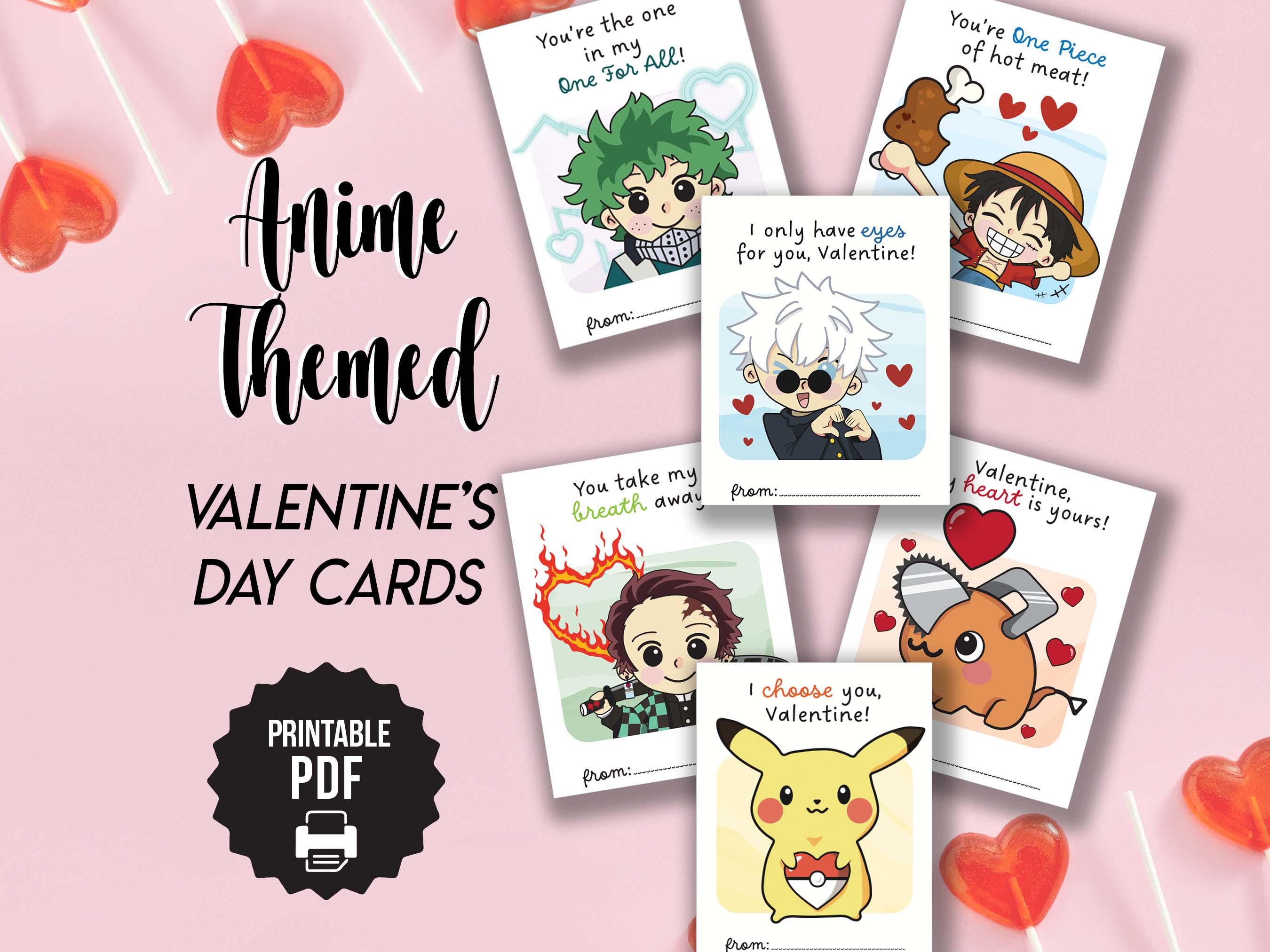 Anime Valentine Card