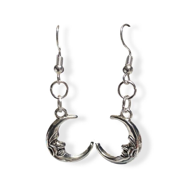 Moon Face Earrings