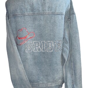 Bride Rhinestone Denim Jacket | Wester Denim Jacket