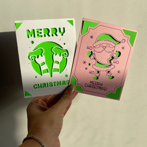 Duo de folie festive, lot de cartes de Noël, cartes de voeux