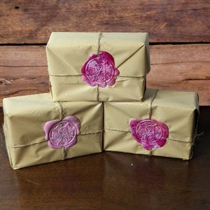 Rose Handmade Bar soap with plastic free packaging