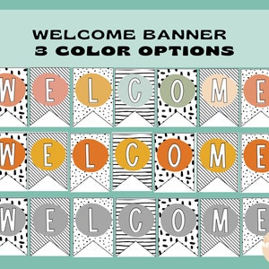 Welcome Banner, Classroom or Office Welcome Banner, School Decor