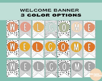 Willkommensbanner für das Klassenzimmer oder das Büro