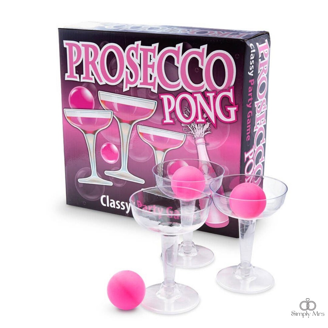 Prosecco Pong Adult Party Drinking Game Bachelorette Party Games Etsy