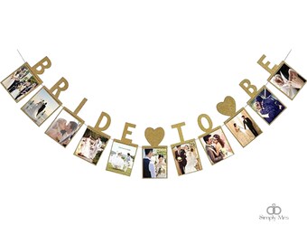 Bride To Be Photo Banner, Bridal Shower Banner, Bachelorette Party Decorations, Bridal Shower Decorations