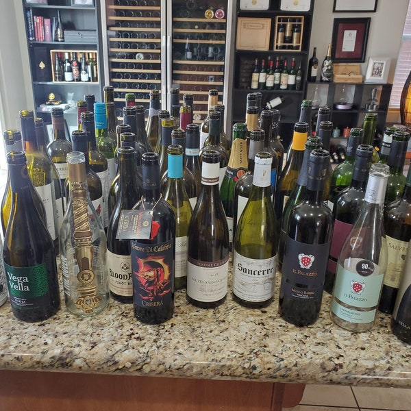 Empty Wine Bottles Etsy