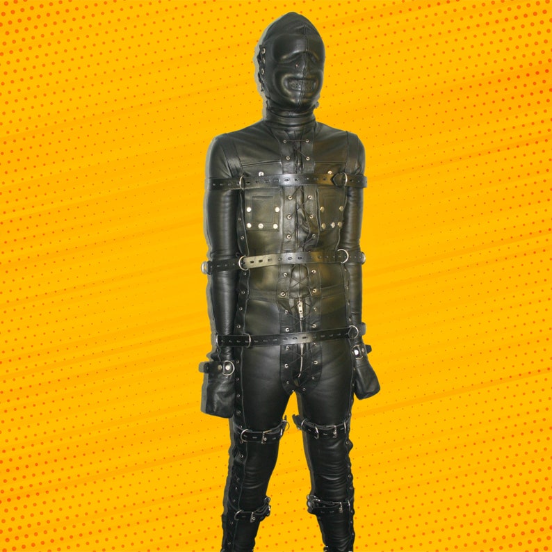 Heavy Duty BDSM Bondage Inescapable Leather Daddy Gimp Suit Etsy UK