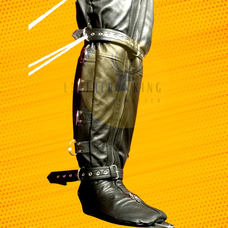 Heavy Duty Total Lockdown Leather BDSM Sleep Sack II Lgbt BDSM Foreplay