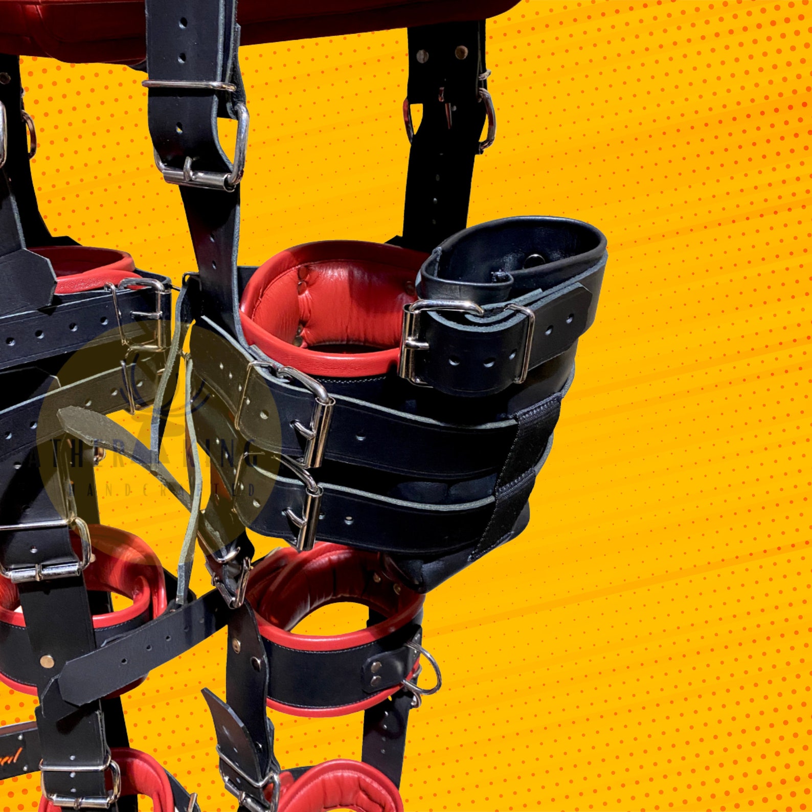 Premium Leather BDSM Bondages Body Suspension Harness With Etsy 日本