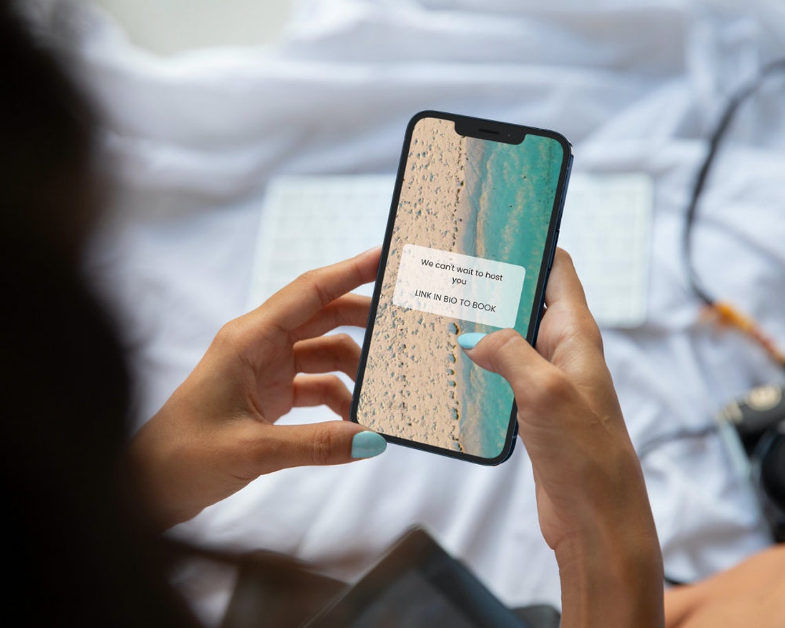 Airbnb Social Media Templates, Airbnb Social Media Video, Tik Tok Frame, Airbnb Marketing