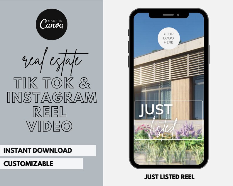 Real Estate Social Media Templates Real Estate Video Tik Tok Etsy