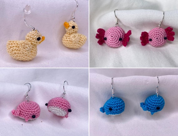 Handmade crochet earrings best sale