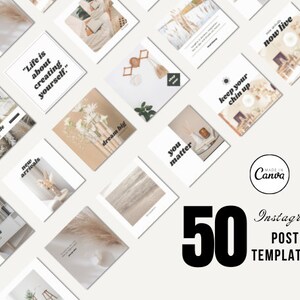Instagram Post Templates | The Myra Collection | Canva Social Media Templates