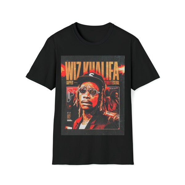 Wiz Khalifa Graphic T-Shirt Concert Poster Style