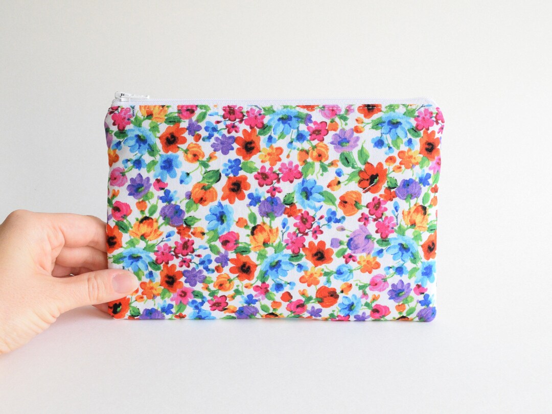 Handmade Zipper Pouch Fabric Zipper Bag Small Zippered Bag Etsy