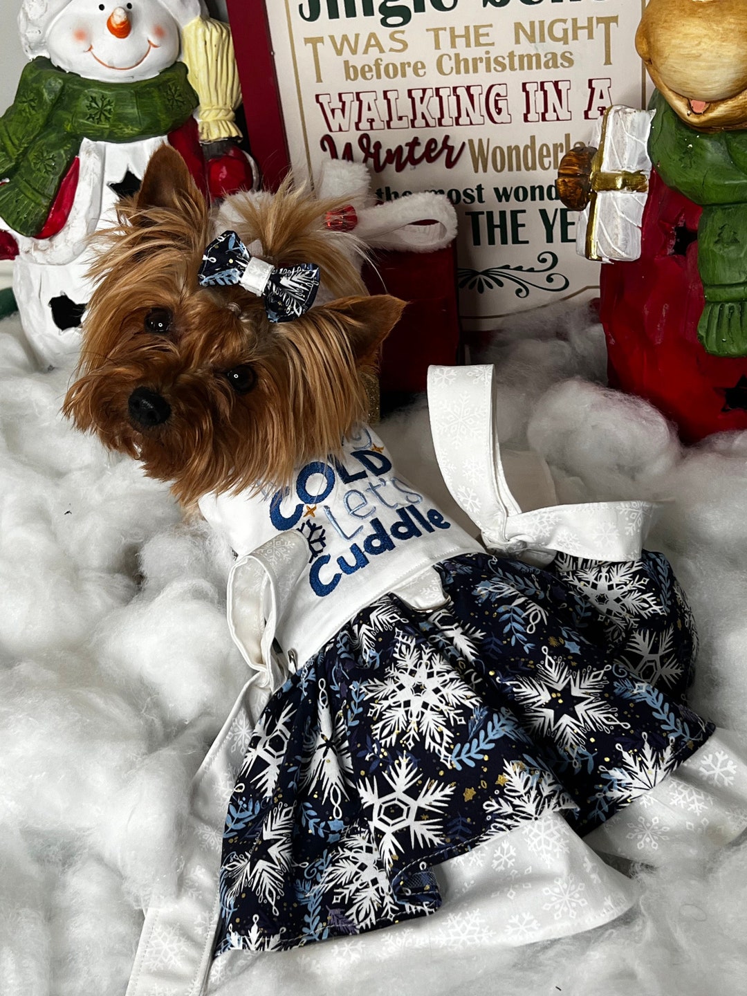 Winter Its Cold Lets Cuddle, Top Knot Bow, Hair Bow - Etsy