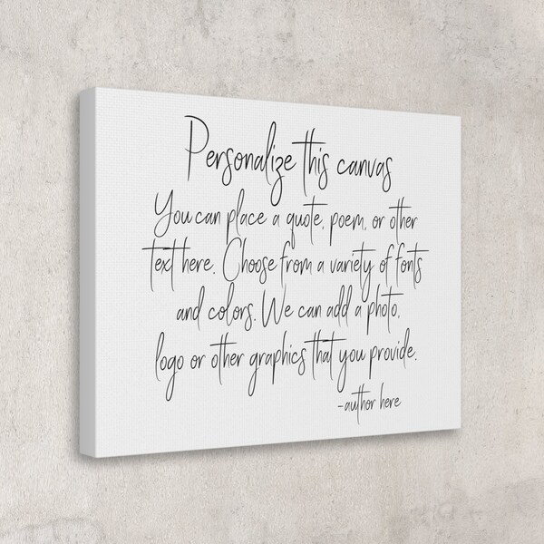 Custom Framed Quote Etsy