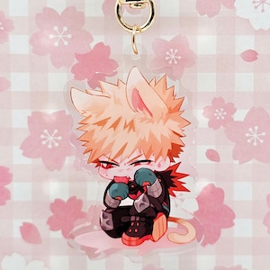 Bakugo Anime Hero Acrylic Keychain