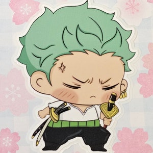 Anime Pirate Crew Chibi Kawaii Die-cut Sticker