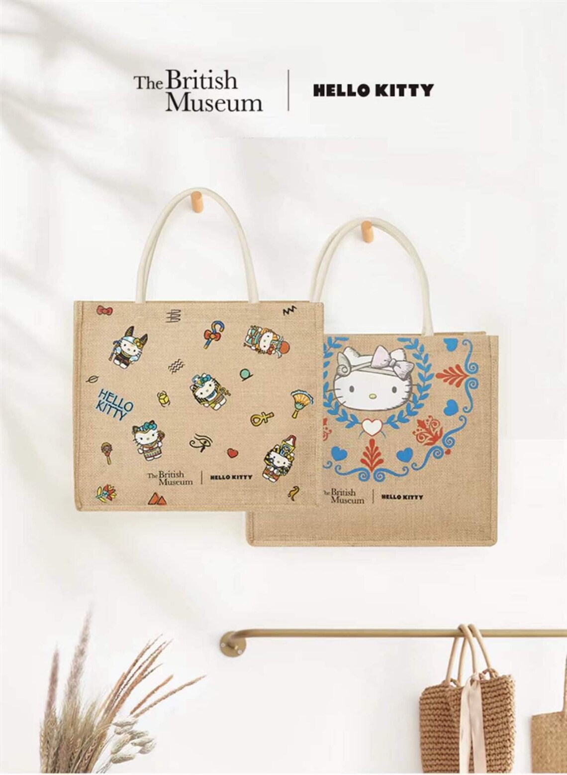 The British Museum X Sanrio Hello Kitty Egypt & Greece Jute Etsy
