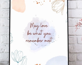 In Loving Memory | Loss of Loved One | Sympathy Gift | Bereavement | Digital Download | Grief Quote Print | Sympathy Print | Memorial Poem