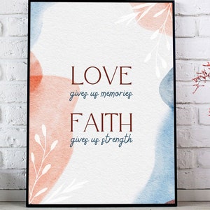 Grief Poem | Digital Print | Sympathy | Printable Sympathy | Memorial Print | Loss of Loved One | Bereavement Poem | Loss of Spouse | Grief