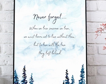 Grief Poem | Printable Sympathy | Bereavement Poem | Loss of Loved One | Memorial Gift |  Grief Scrapbook Printable | Digital Print