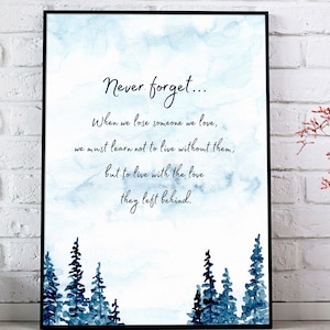 Grief Poem | Printable Sympathy | Bereavement Poem | Loss of Loved One | Memorial Gift |  Grief Scrapbook Printable | Digital Print