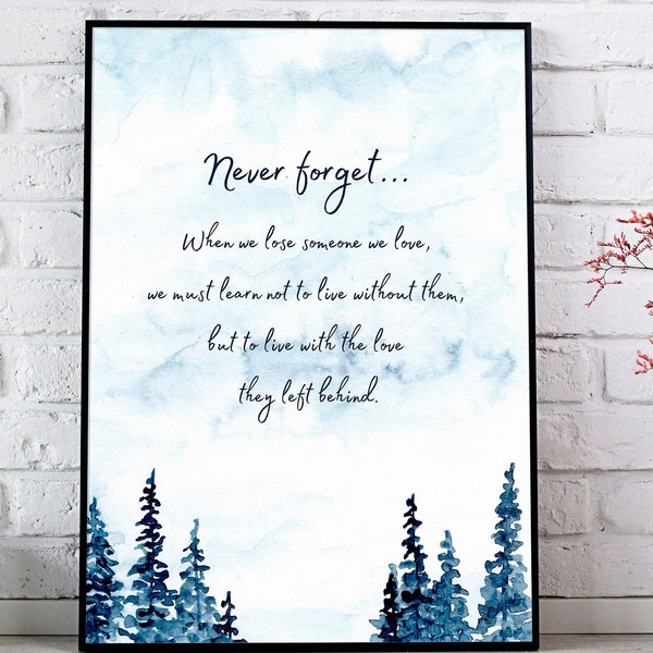 Grief Poem | Printable Sympathy | Bereavement Poem | Loss of Loved One | Memorial Gift |  Grief Scrapbook Printable | Digital Print