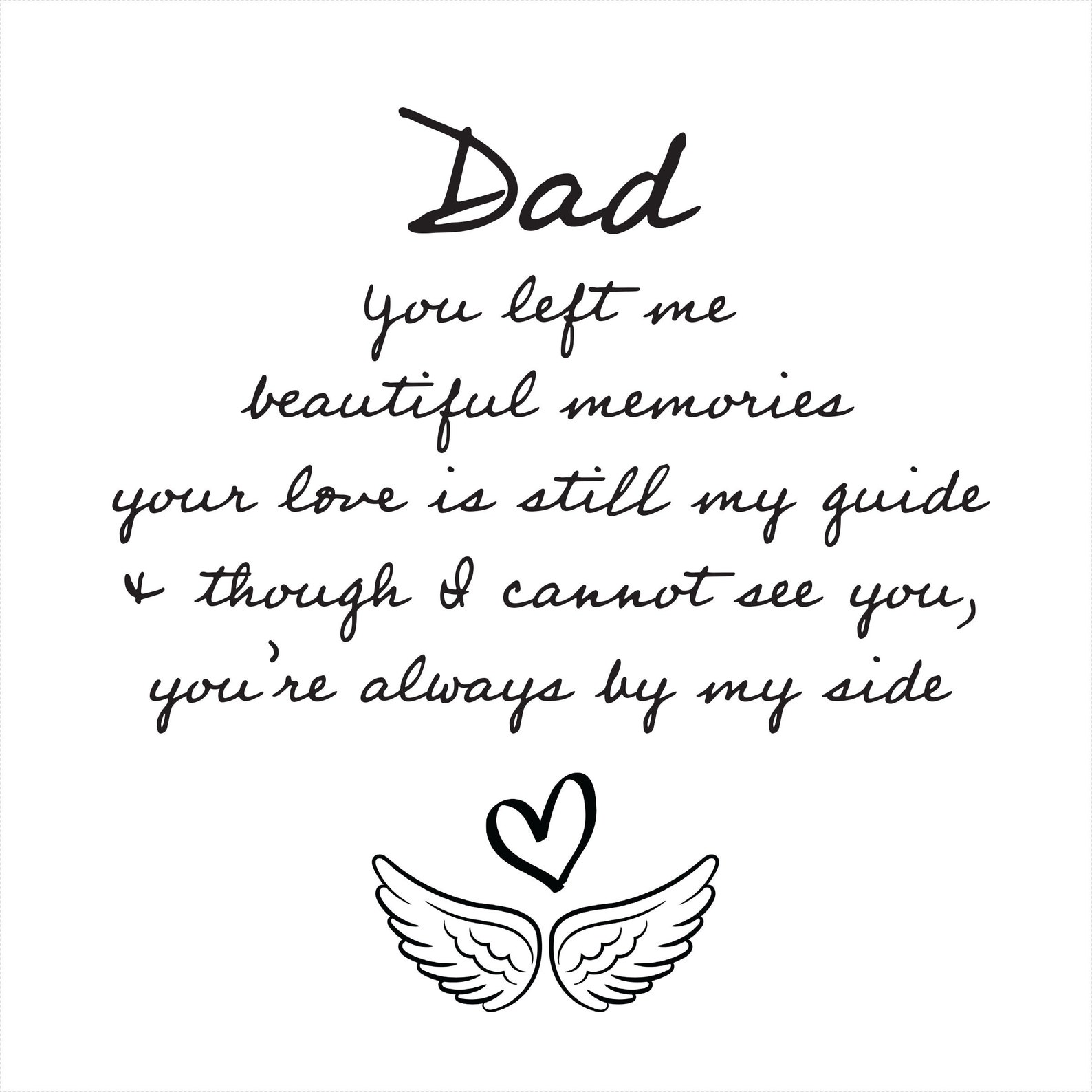 Loss of Dad Grief Poem Father Printable Sympathy Etsy