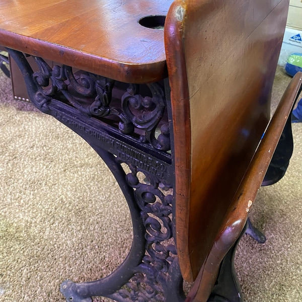 Antique School Desk Etsy