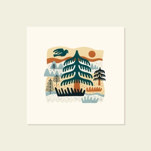 Tree Scene Print — 5x5