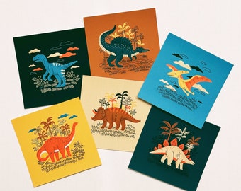 Dinosaurs Postcard Set