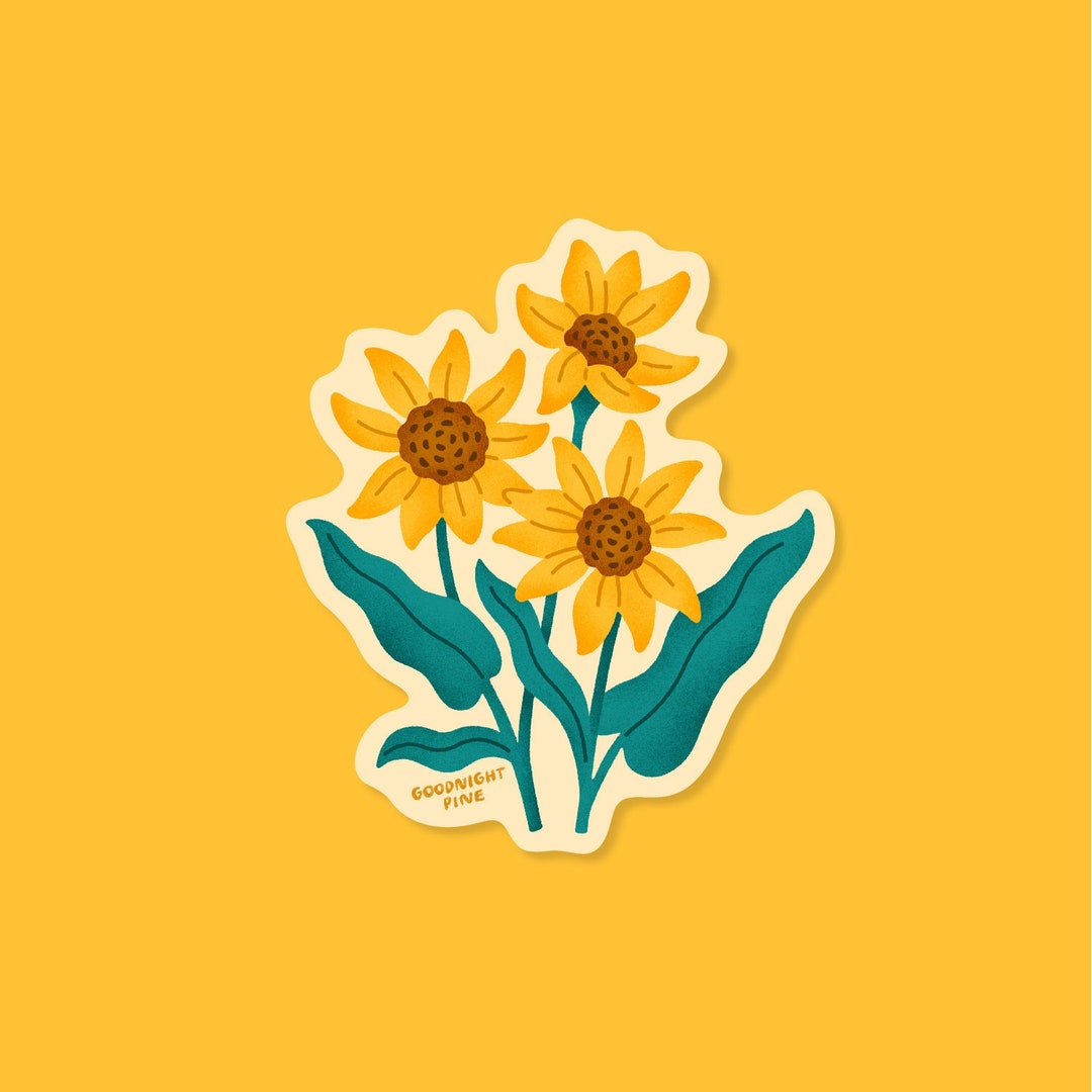 Arrowleaf Balsamroot Sticker - Etsy