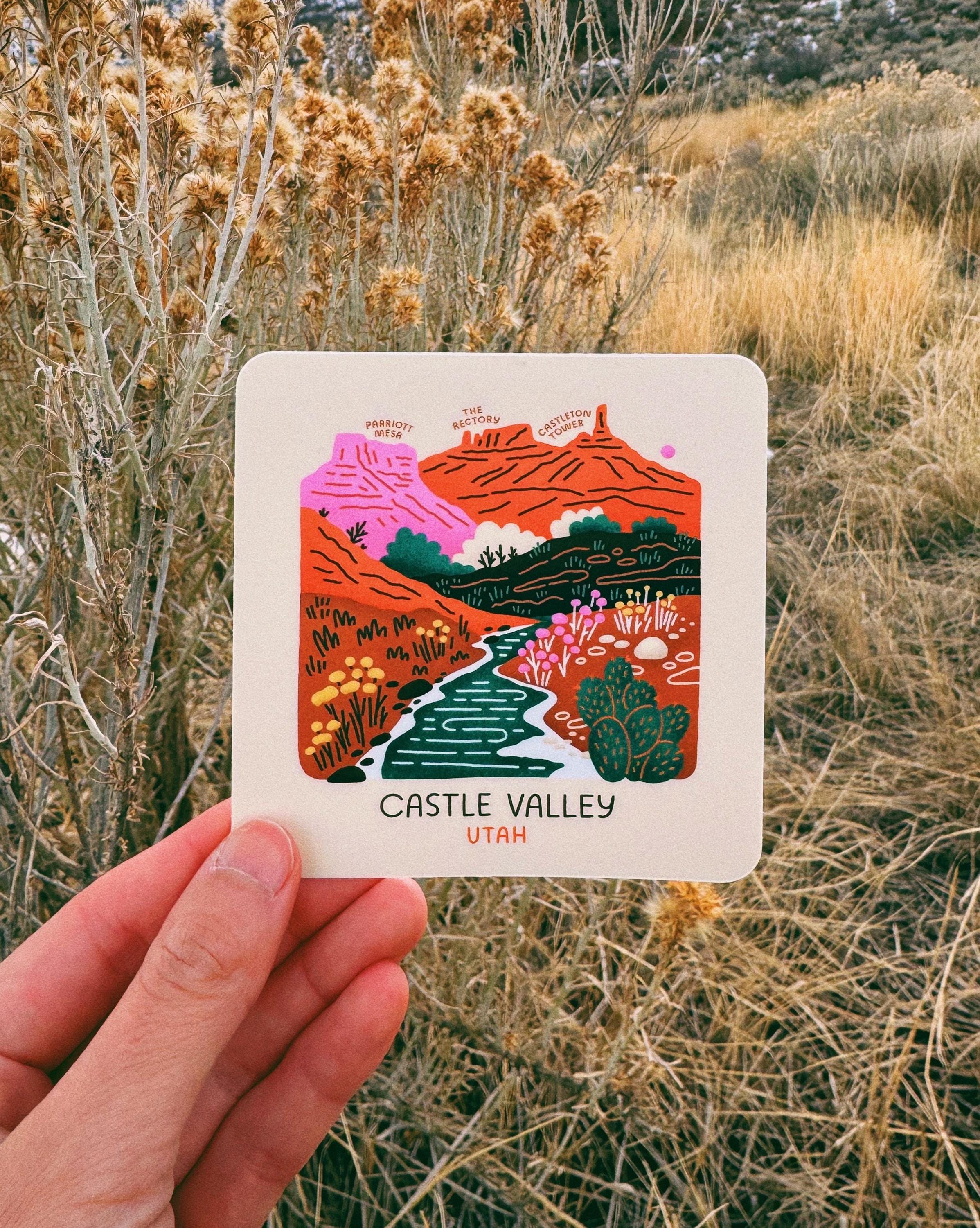 Castle Valley Sticker - Etsy