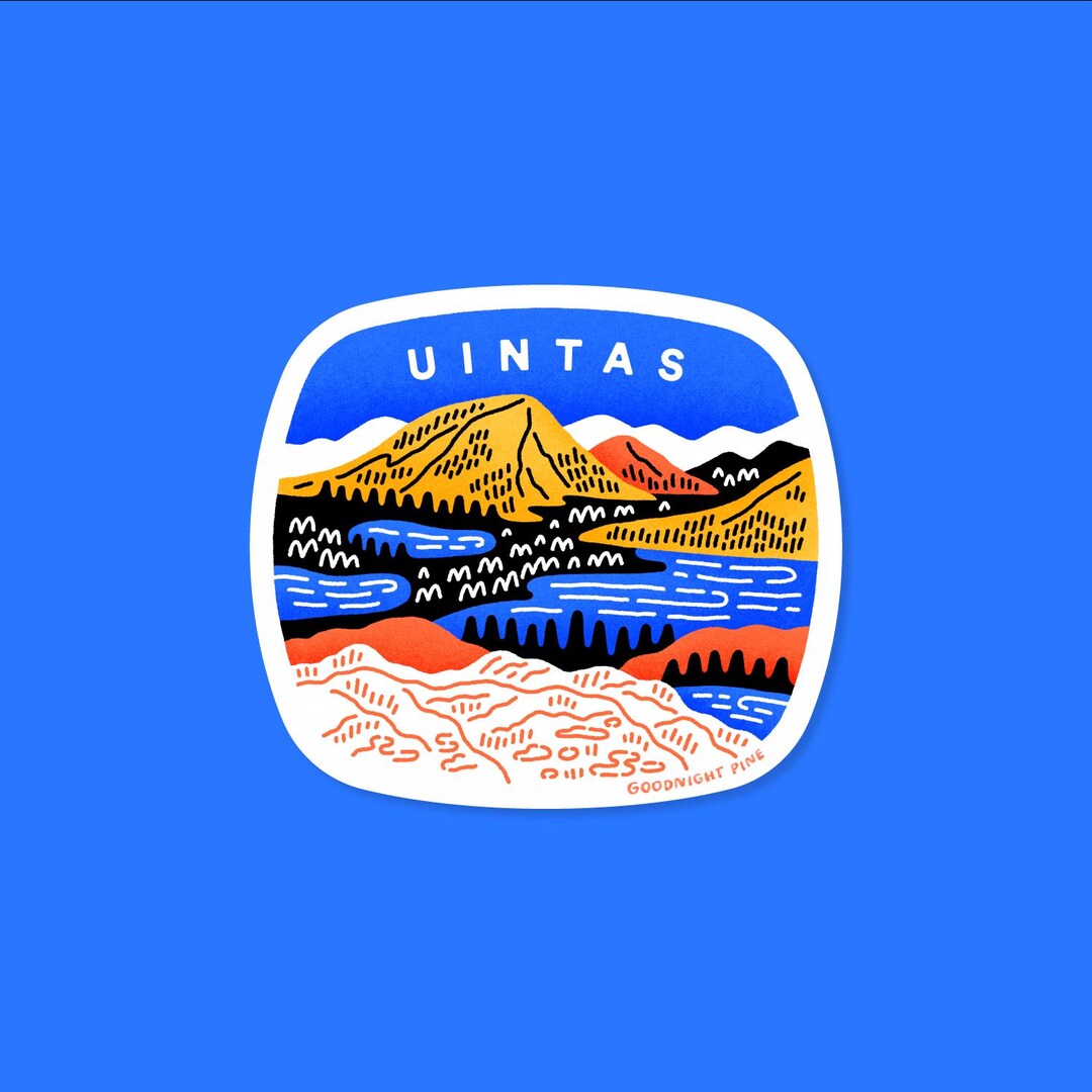 Uintah Sticker Uinta Mountains Sticker - Etsy