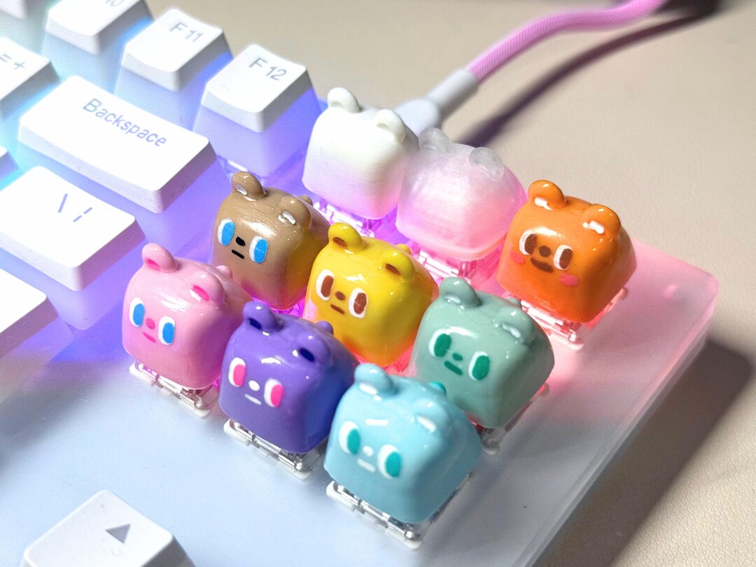 Bear Keycap, Keycaps, Artisan Keycap, Mechanical Gaming Keyboards - Etsy
