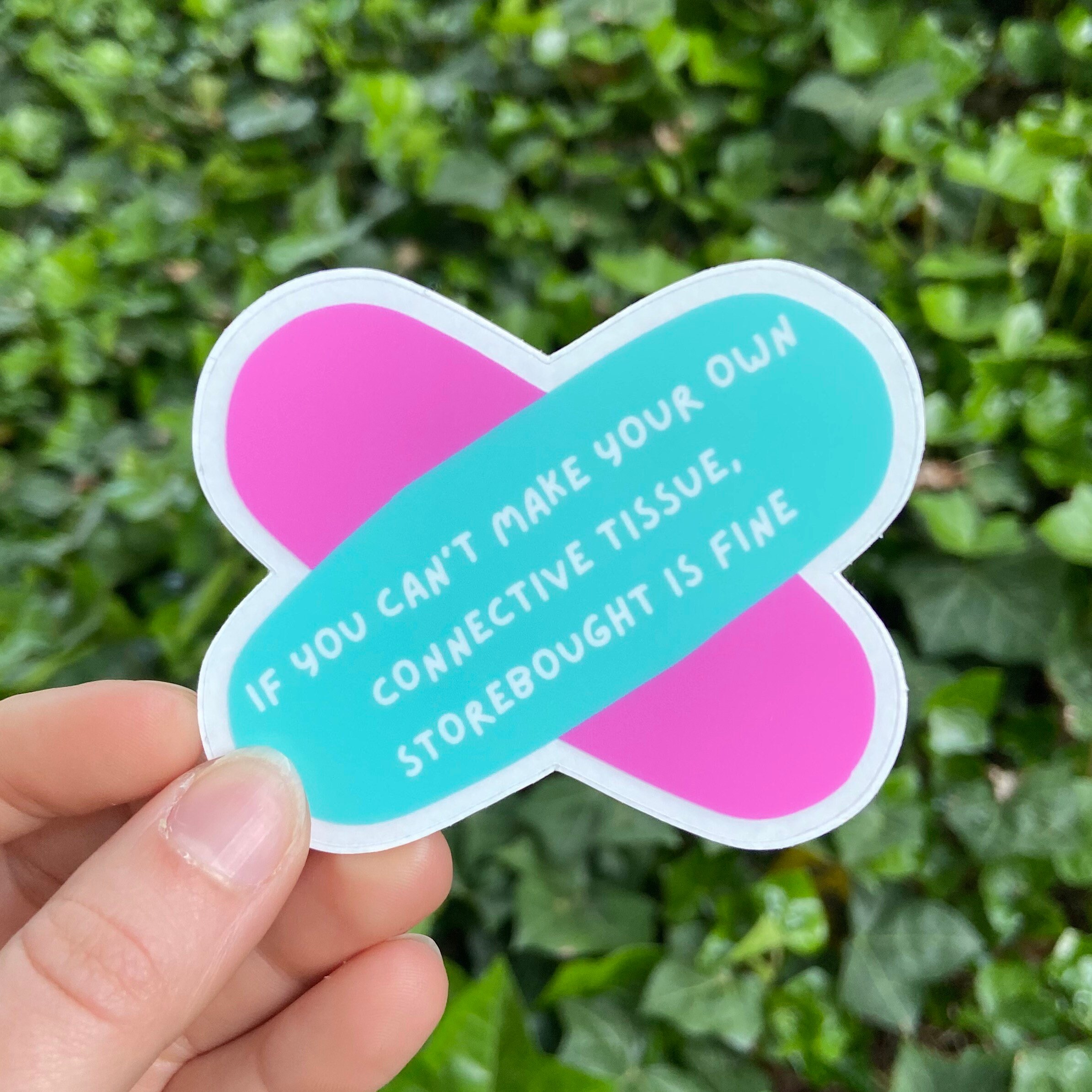 KT Tape Sticker (transparent) “if You Can’t Make Your Own Connective ...