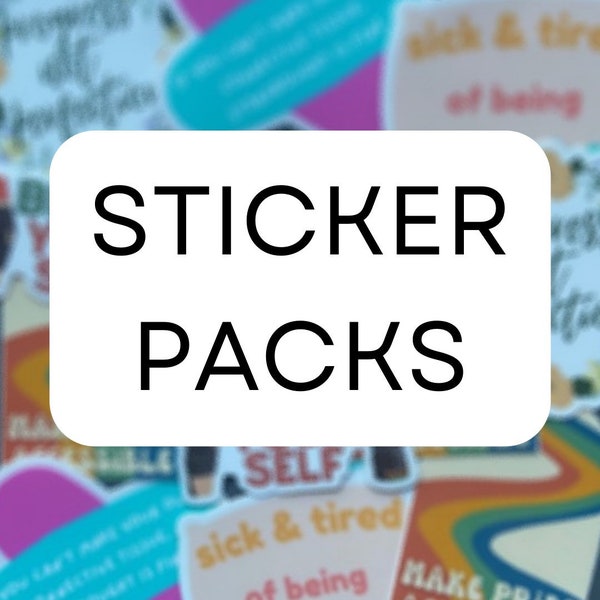 Sticker Packs | Disability, Chronic Illness, Mental Health, Pride, LGBT, Inspirational Quotes, Ehlers Danlos Syndrome, Zebra, Fatigue |