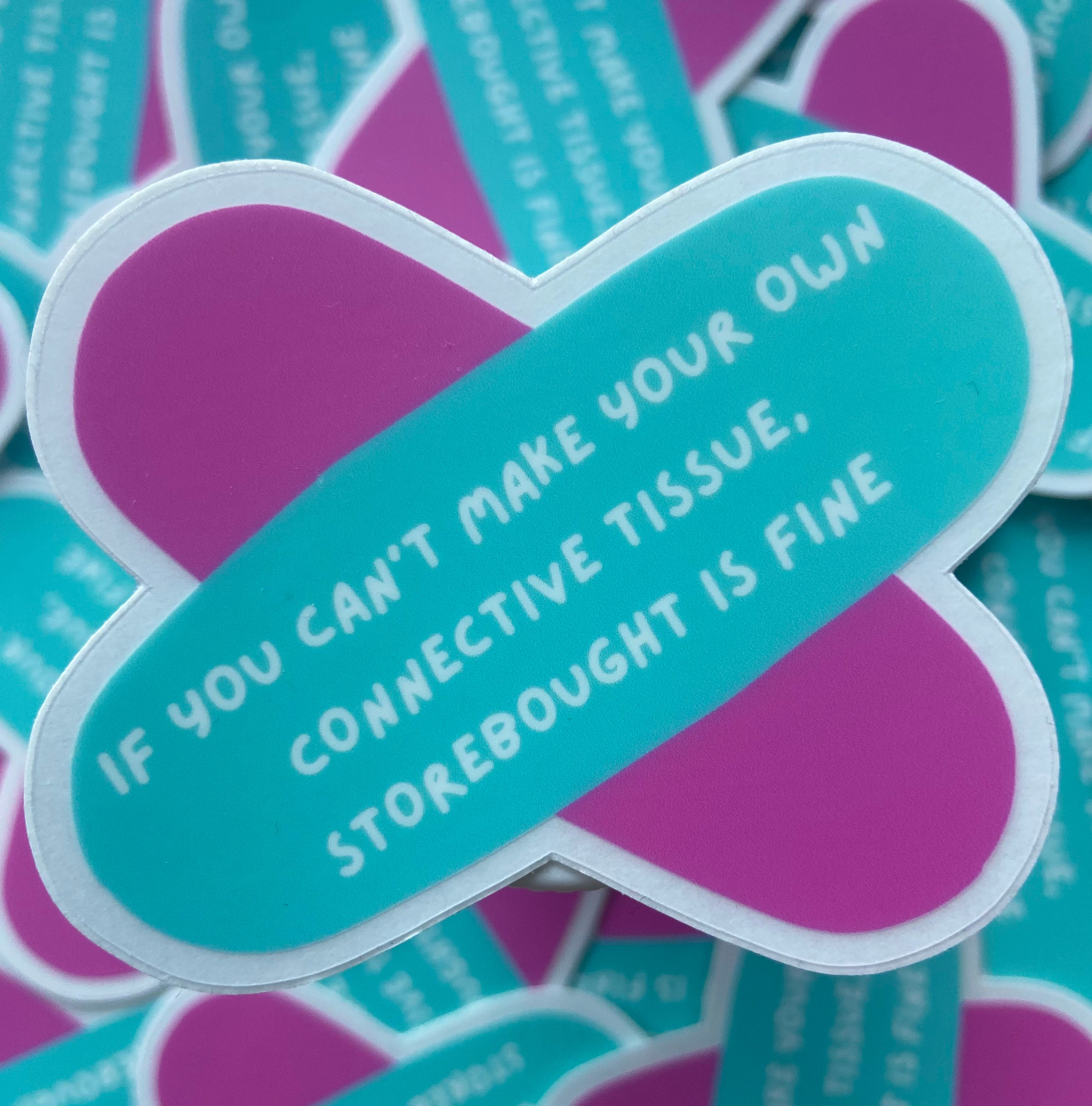 KT Tape Sticker (transparent) “if You Can’t Make Your Own Connective ...