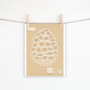 PRINTABLE TARGET PINECONE, Party Target Printable, Shooting Target