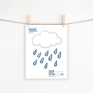 PRINTABLE TARGET SHOWERS, Party Target Printable, Shooting Target