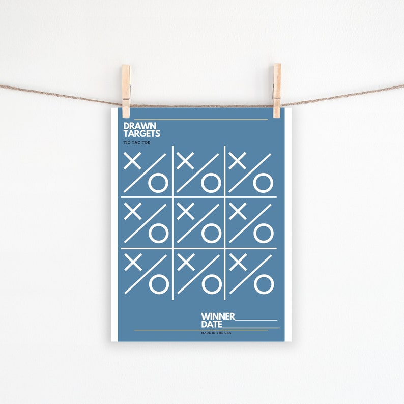 PRINTABLE TARGET Tic Tac Toe, Party Target Printable, Shooting Target ...
