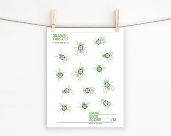 PRINTABLE TARGET FLY, Party Target Printable, Shooting Target