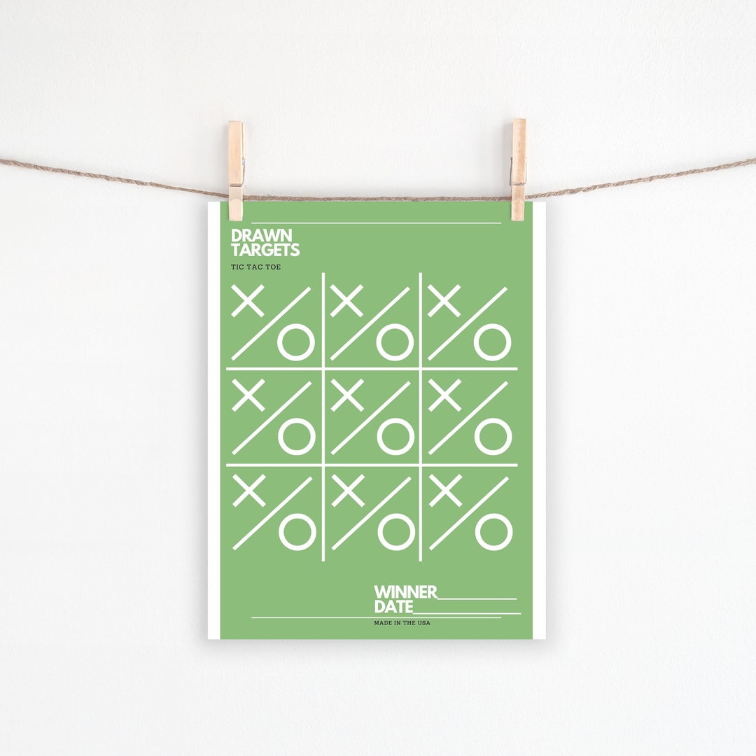 PRINTABLE TARGET Tic Tac Toe, Party Target Printable, Shooting Target ...