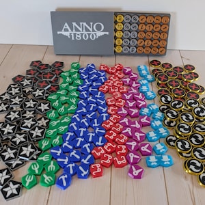 Anno 1800 Brädspel Komplett Ersättningssats för Poletter #ditchthecardboard