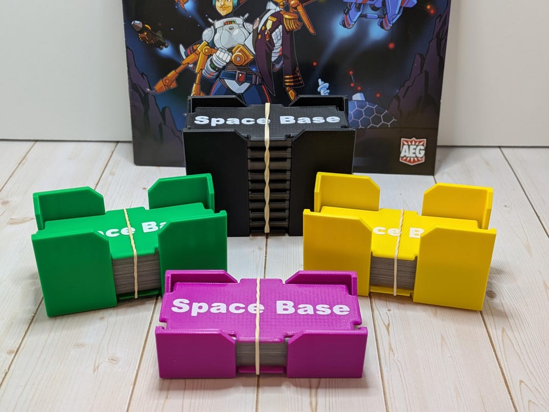 Space Base Card Holder Set W/player Card Tray With Dividers - Etsy
